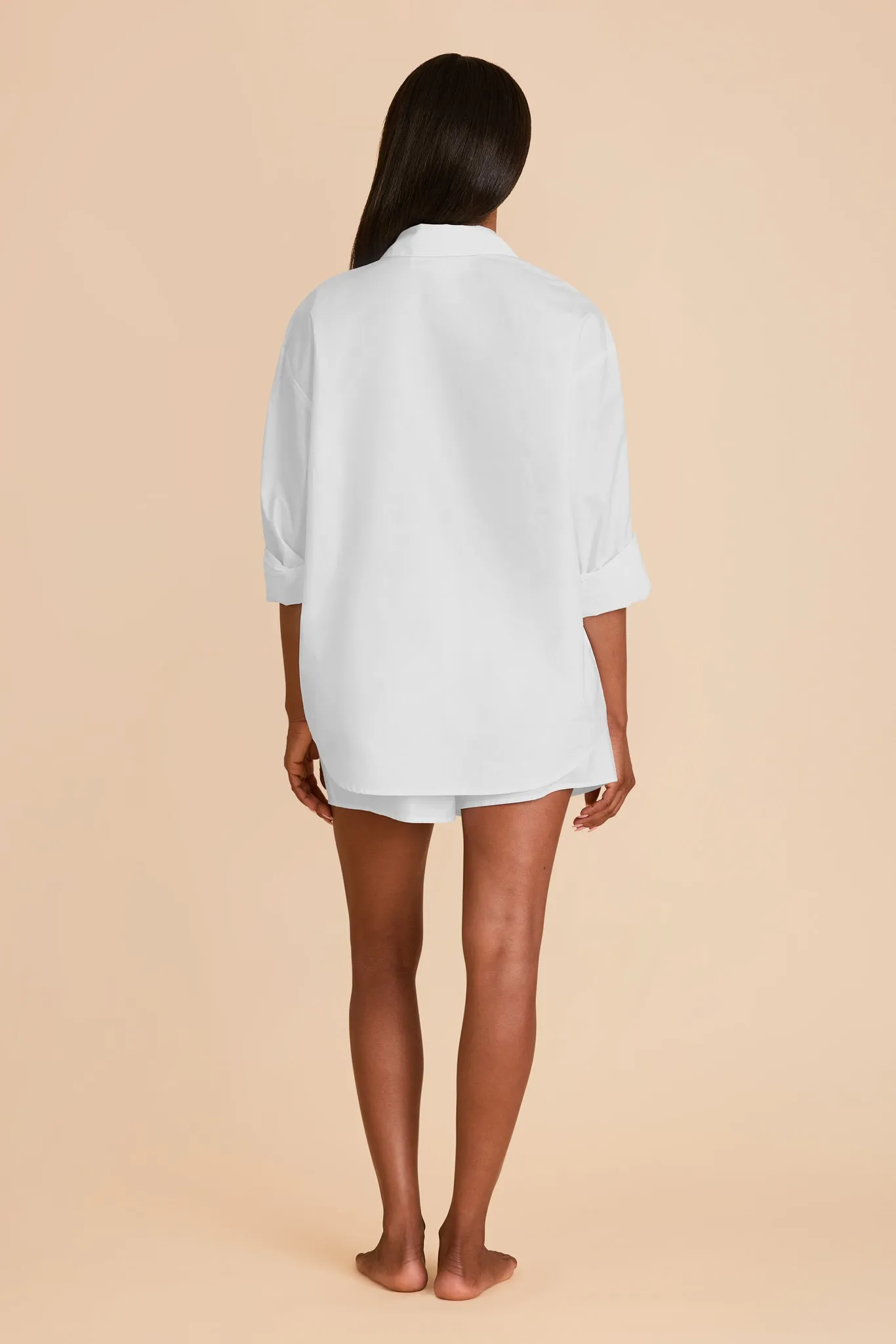 Ashtin Solid Shirt and Boxer Short Set - White sold by Birdy Grey product image thumbnail 5