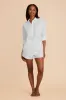 Ashtin Solid Shirt and Boxer Short Set - White sold by Birdy Grey
