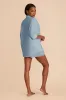 Ashtin Solid Shirt and Boxer Short Set - Light Blue sold by Birdy Grey