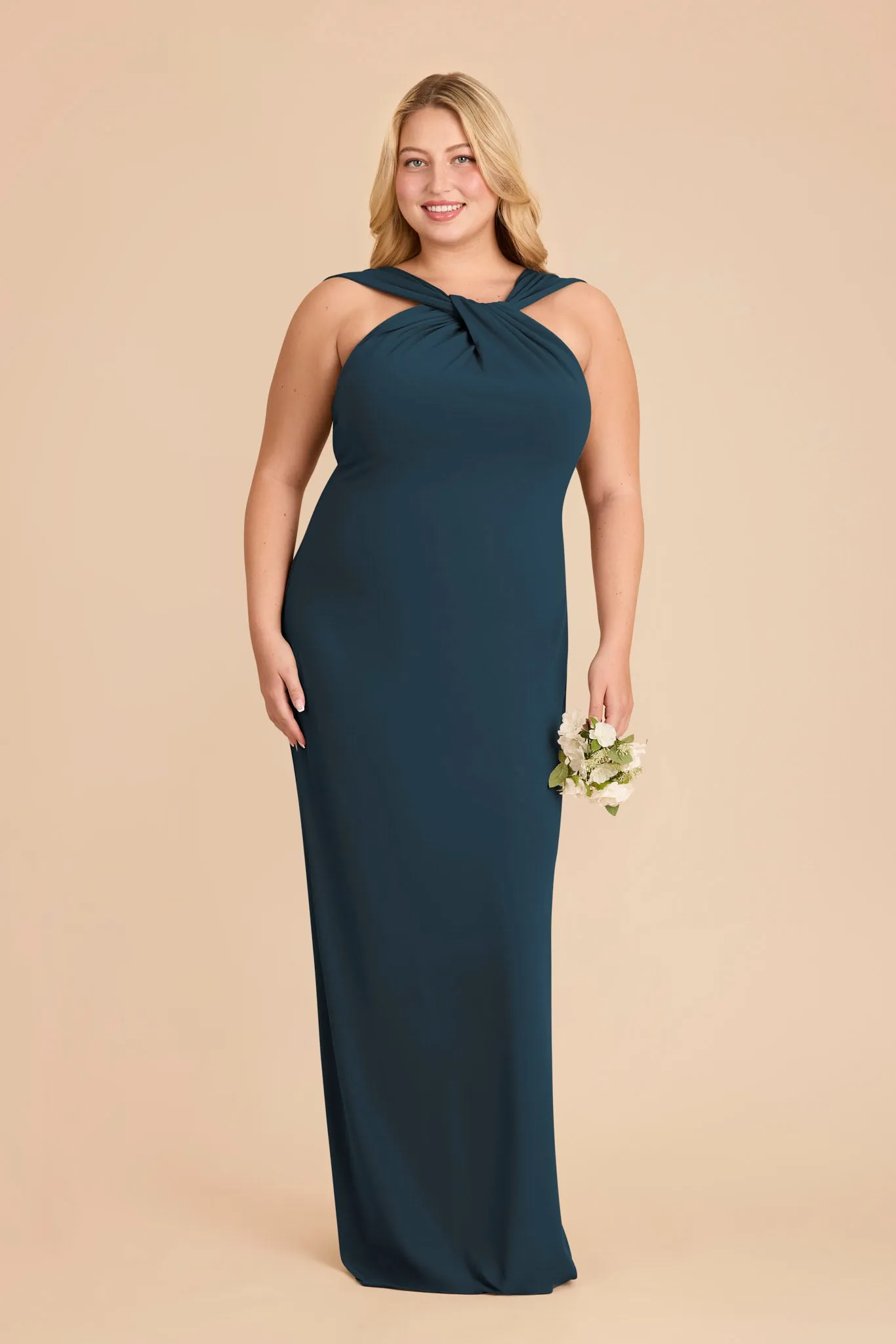 Erica Luxe Knit Dress - Dark Teal sold by Birdy Grey product image thumbnail 2