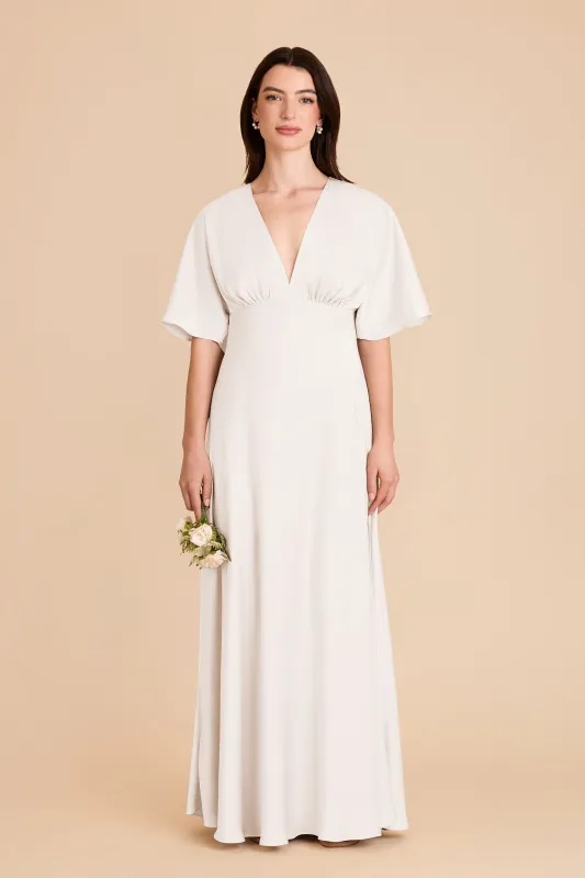 Shyla Matte Satin Dress - White sold by Birdy Grey