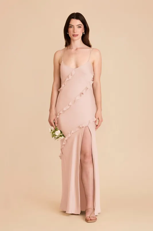 Valentina Matte Satin Dress - Rose Gold sold by Birdy Grey