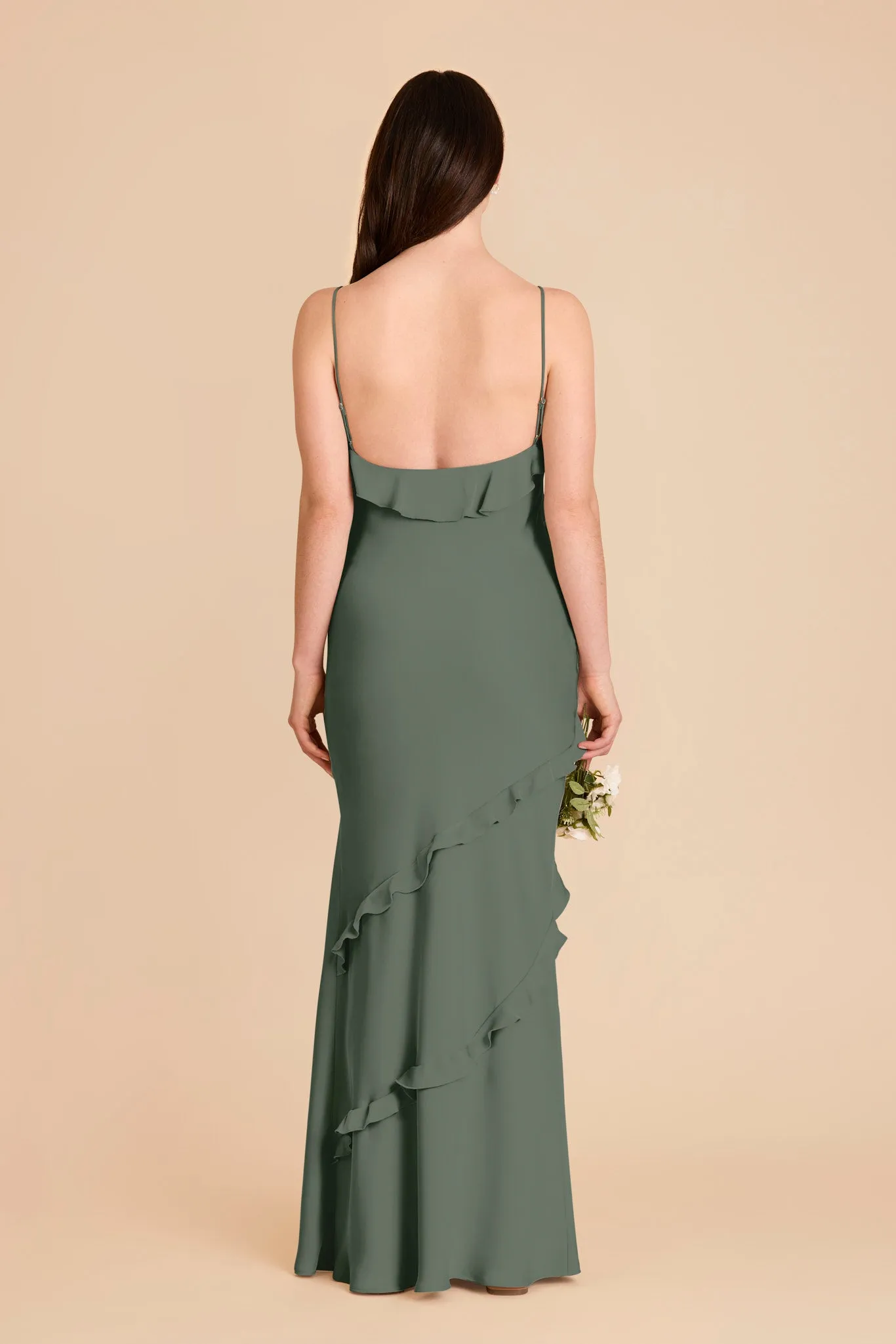 Valentina Matte Satin Dress - Eucalyptus sold by Birdy Grey product image thumbnail 5