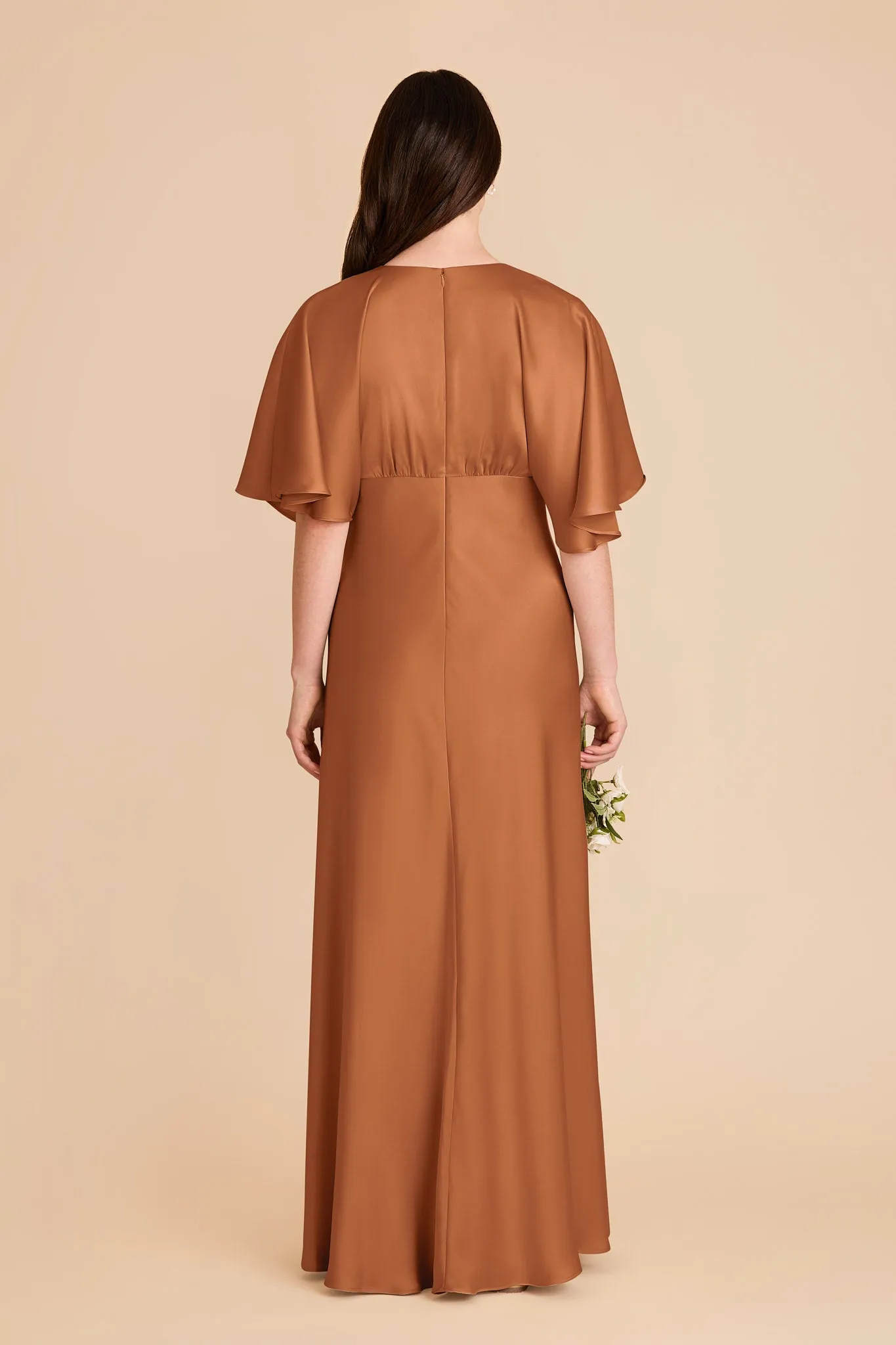 Shyla Matte Satin Dress - Rust sold by Birdy Grey product image thumbnail 5