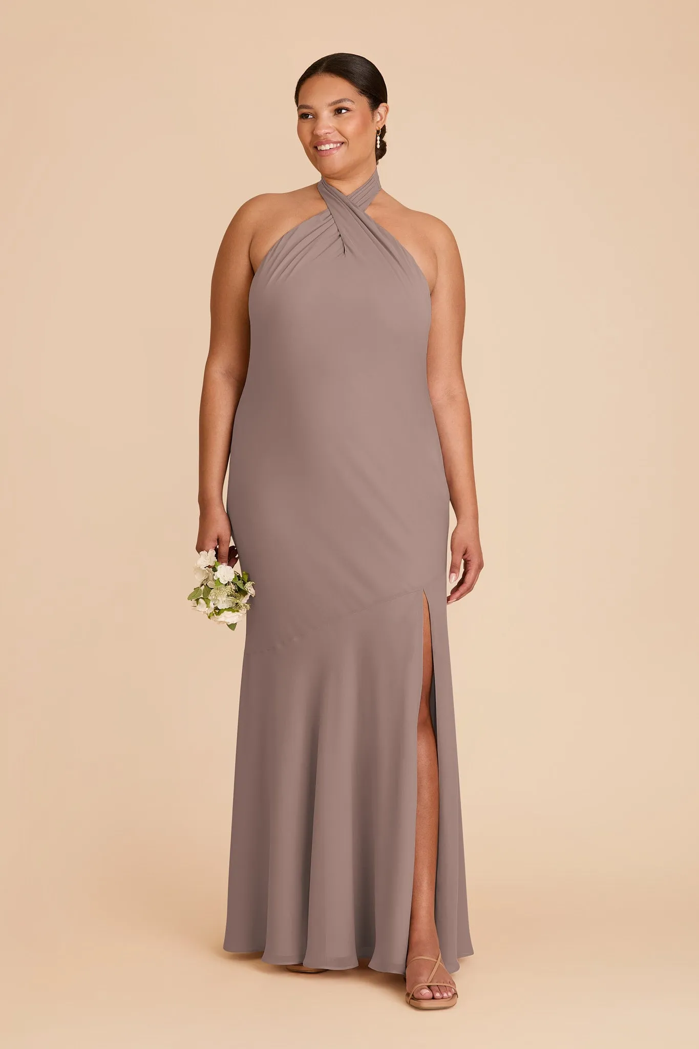 Stephanie Chiffon Dress - Toffee sold by Birdy Grey product image thumbnail 2