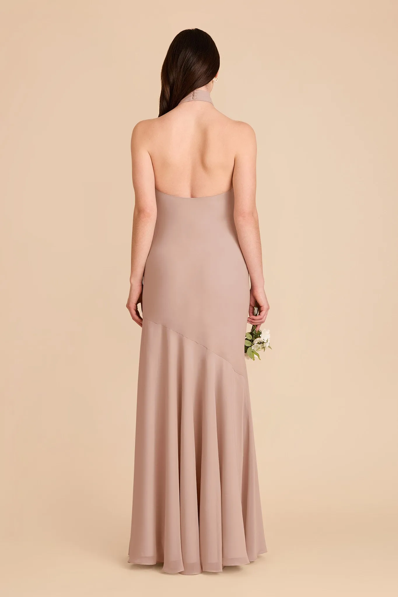 Stephanie Chiffon Dress - Taupe sold by Birdy Grey product image thumbnail 5