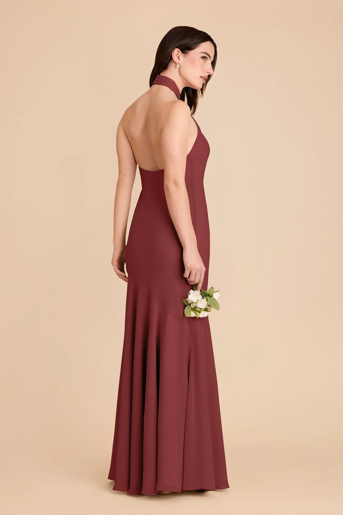 Stephanie Chiffon Dress - Rosewood sold by Birdy Grey product image thumbnail 4