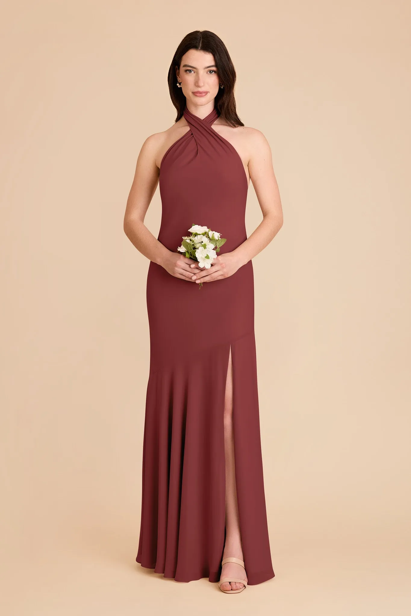 Stephanie Chiffon Dress - Rosewood sold by Birdy Grey product image thumbnail 3