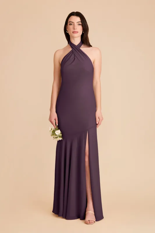 Stephanie Chiffon Dress - Plum sold by Birdy Grey
