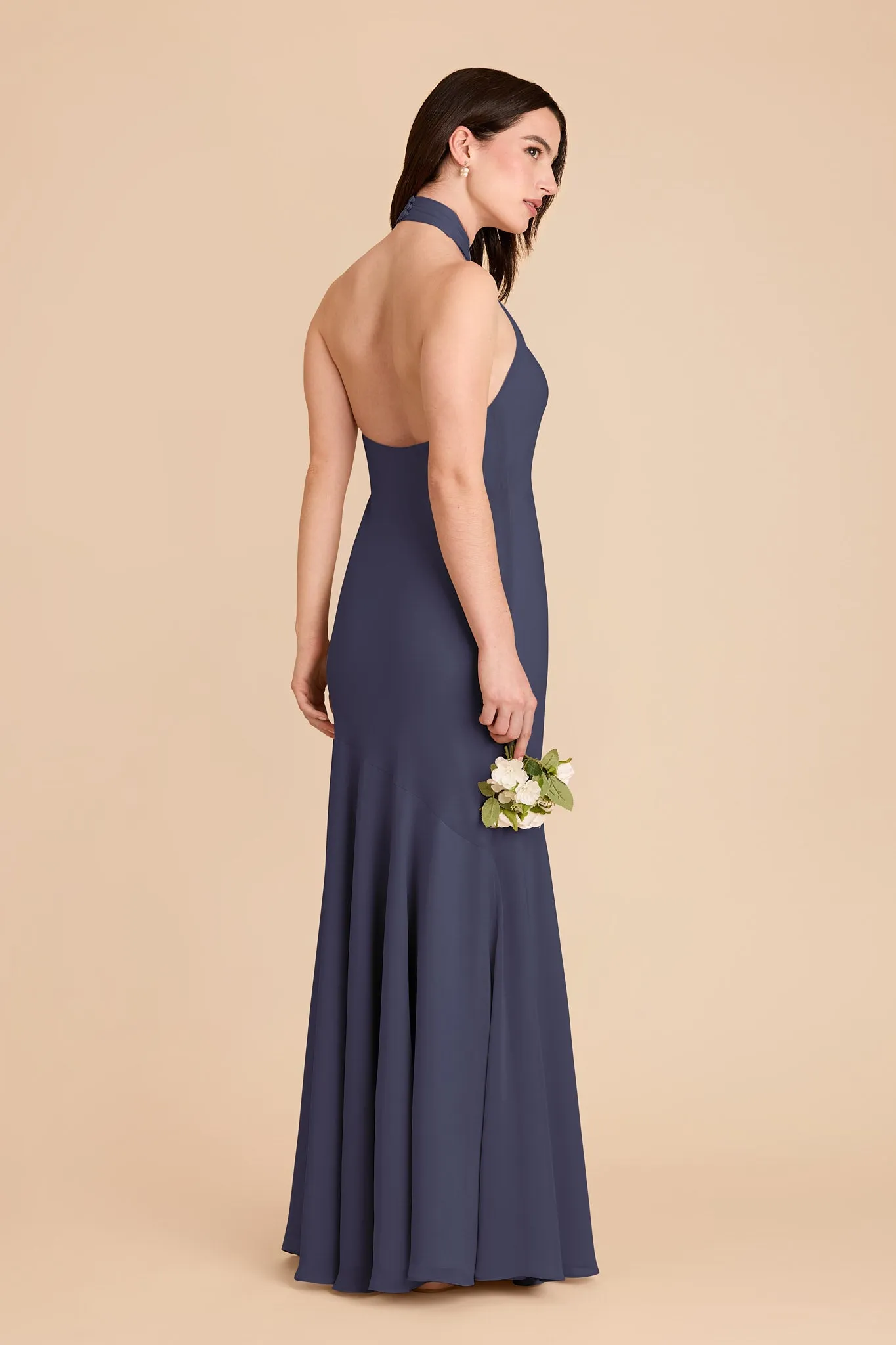 Stephanie Chiffon Dress - Dusk Blue sold by Birdy Grey product image thumbnail 5