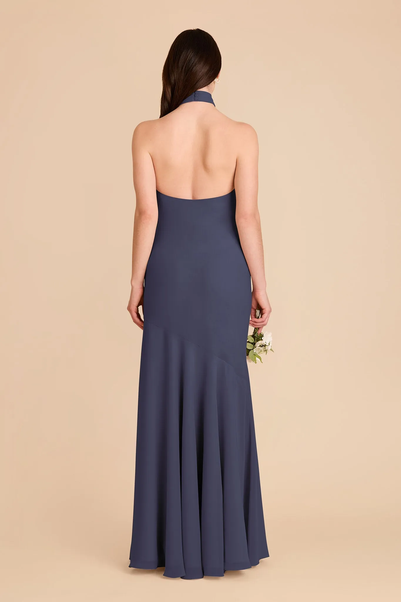 Stephanie Chiffon Dress - Dusk Blue sold by Birdy Grey product image thumbnail 4