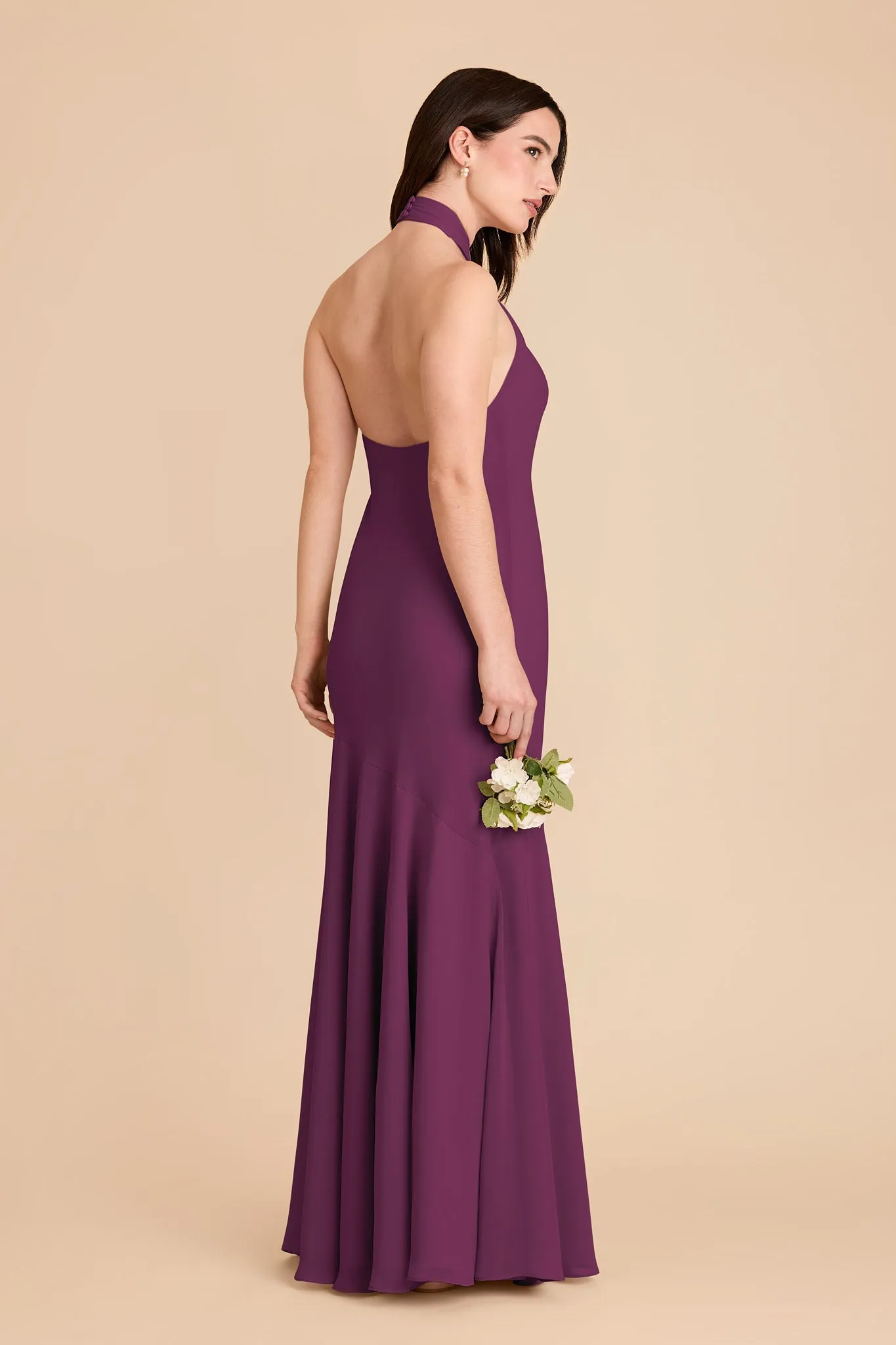 Stephanie Chiffon Dress - Fig sold by Birdy Grey product image thumbnail 5