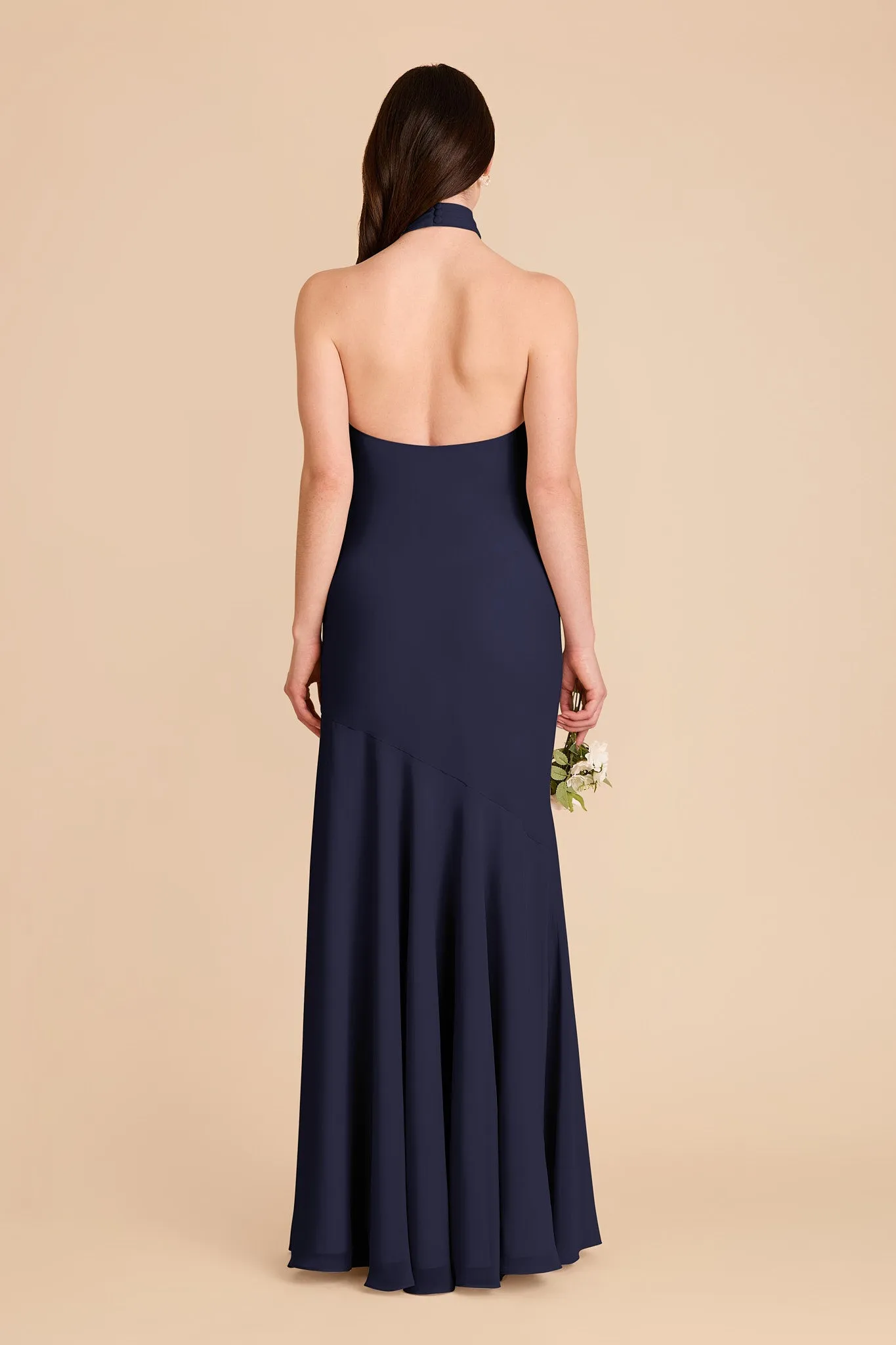 Stephanie Chiffon Dress - Navy sold by Birdy Grey product image thumbnail 5
