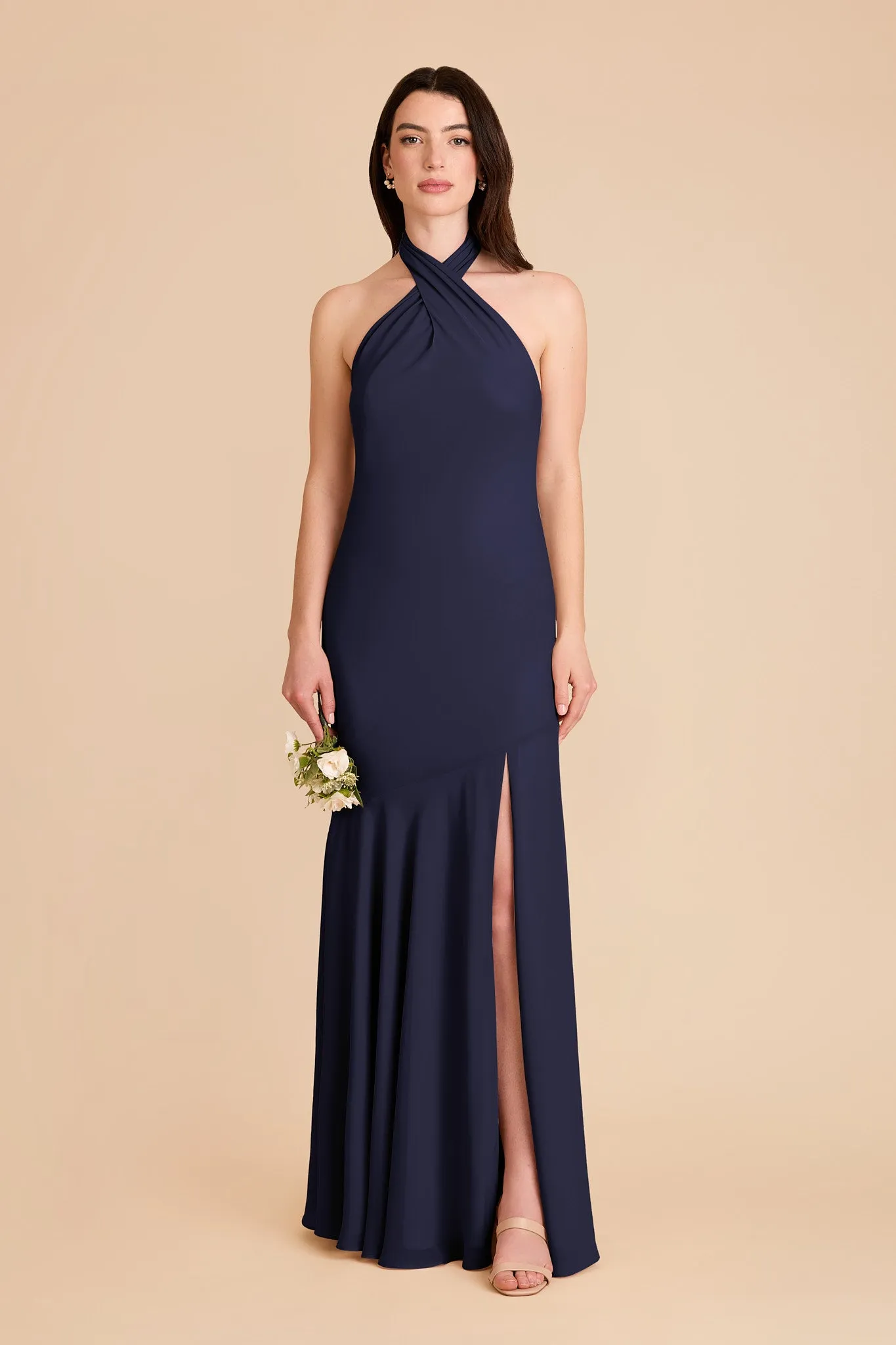 Stephanie Chiffon Dress - Navy sold by Birdy Grey product image thumbnail 3
