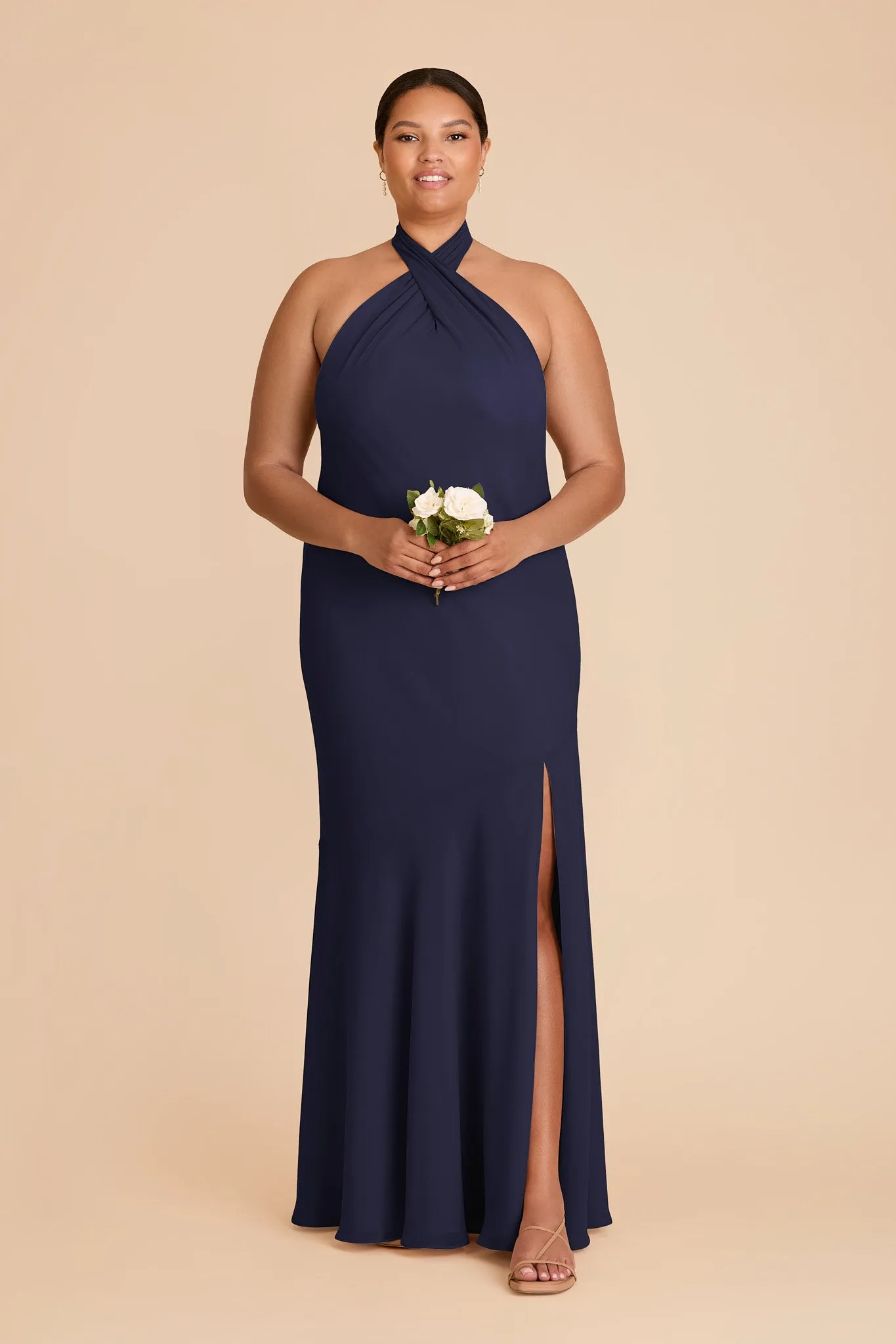 Stephanie Chiffon Dress - Navy sold by Birdy Grey product image thumbnail 2
