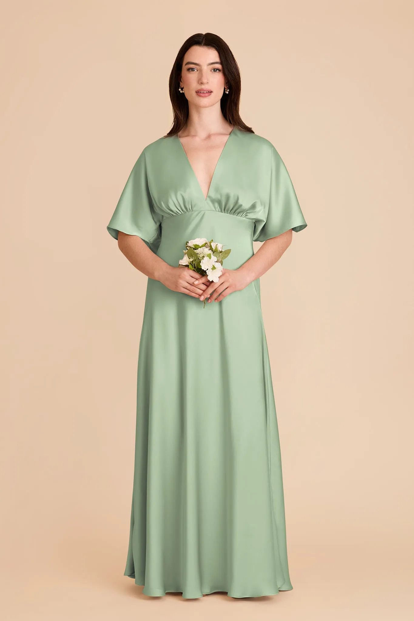 Shyla Matte Satin Dress - Pistachio sold by Birdy Grey product image thumbnail 3