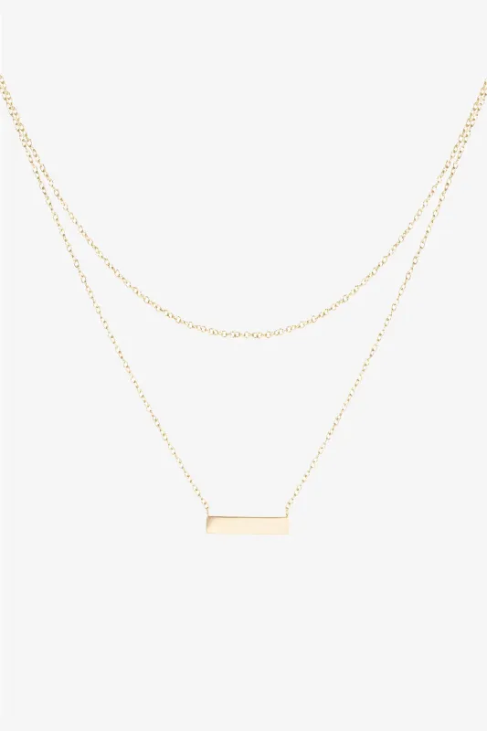 Brooklyn Pendant Necklace by Mia Bijoux - Gold sold by Birdy Grey
