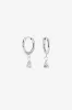Beth Huggie Earrings by Mia Bijoux - Silver sold by Birdy Grey