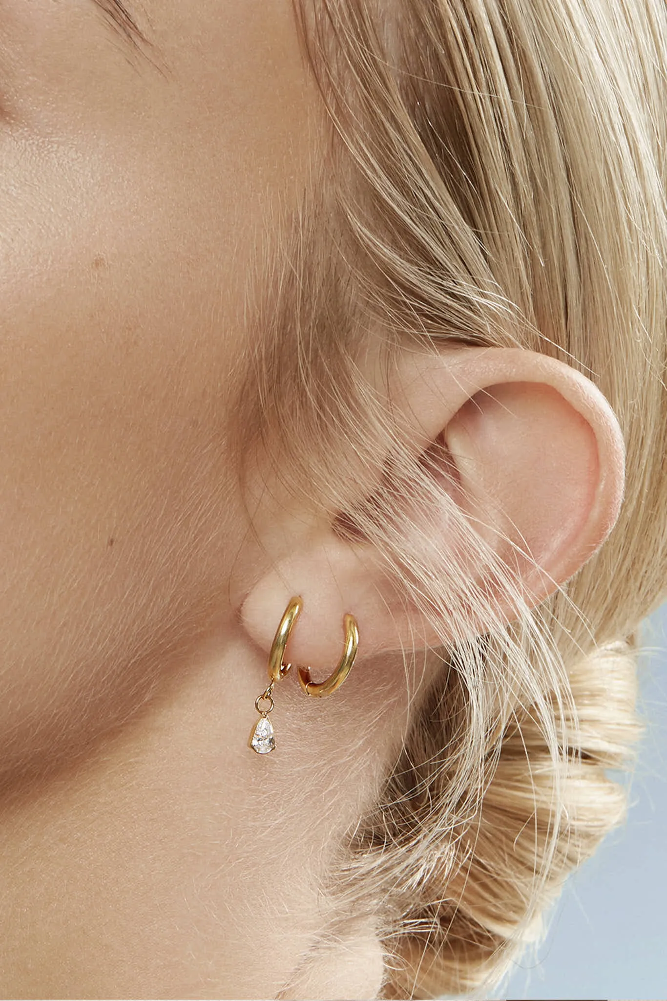 Beth Huggie Earrings by Mia Bijoux - Gold sold by Birdy Grey product image thumbnail 2