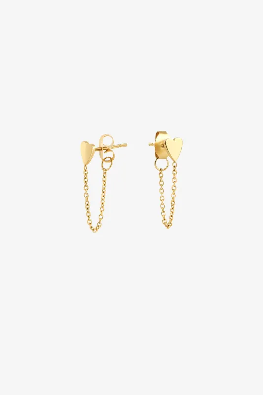 Mili Stud Earrings by Mia Bijoux - Gold sold by Birdy Grey