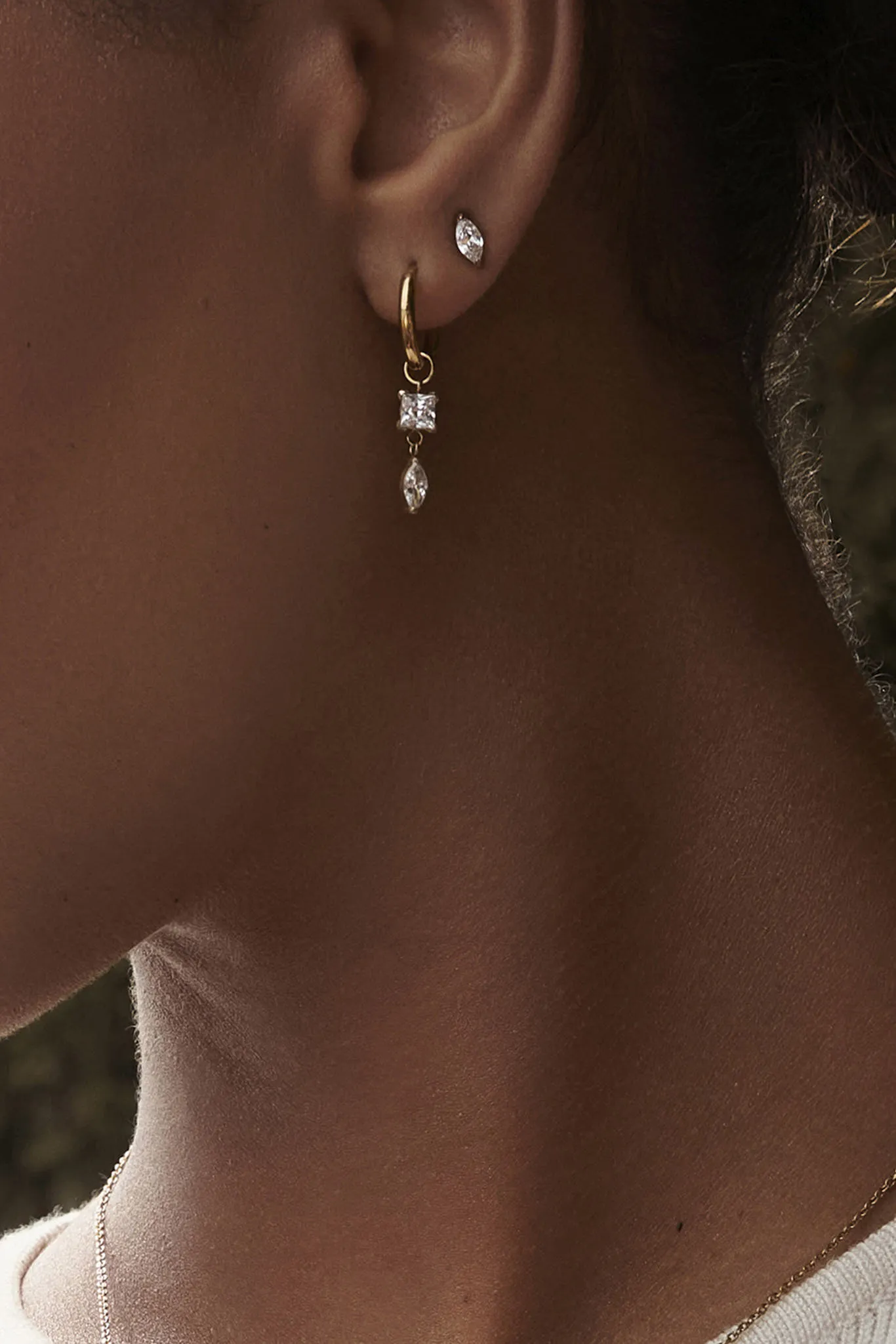 Freya Huggie Earrings by Mia Bijoux - Gold sold by Birdy Grey product image thumbnail 2