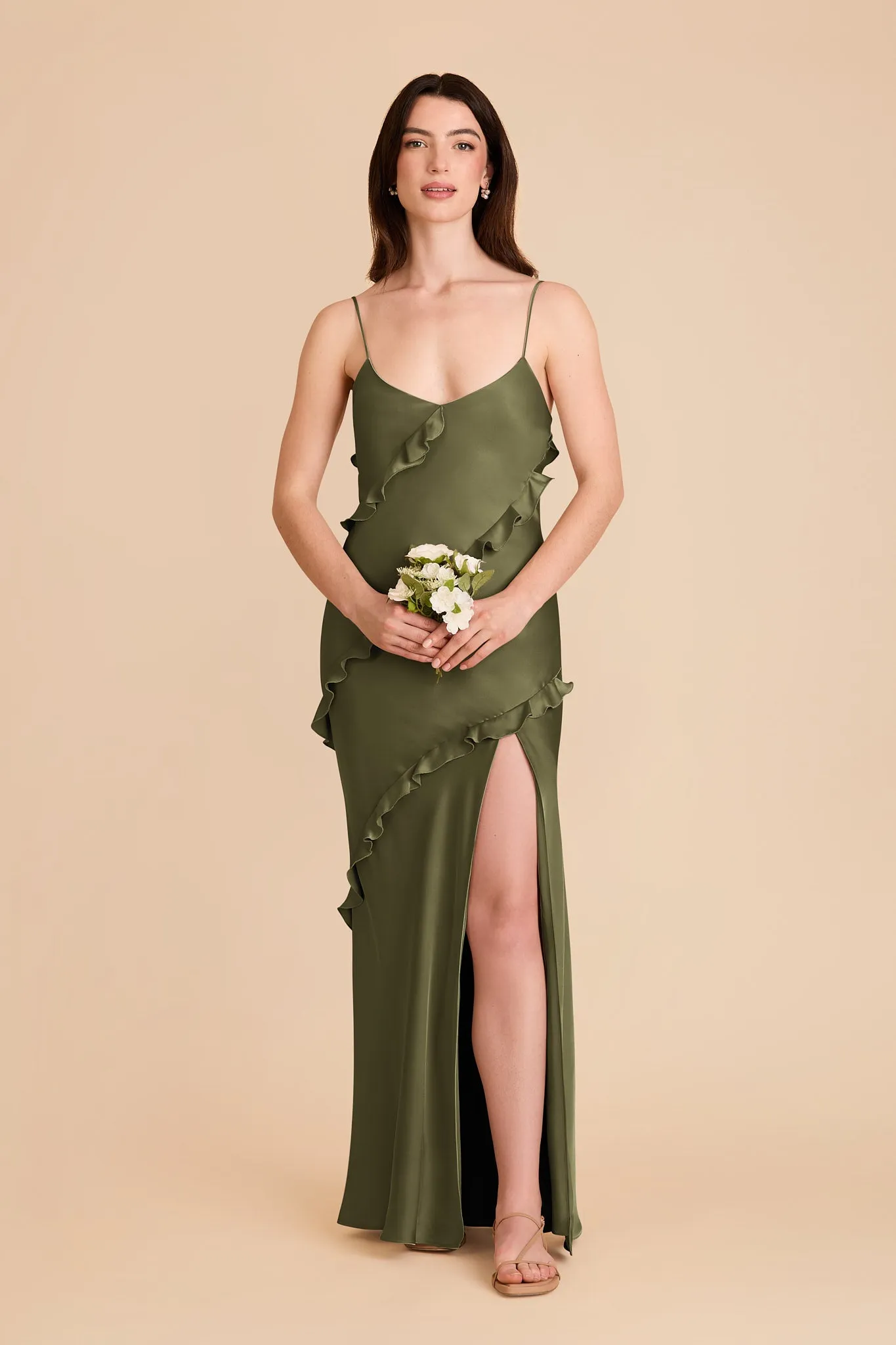 Valentina Matte Satin Dress - Martini sold by Birdy Grey product image thumbnail 3