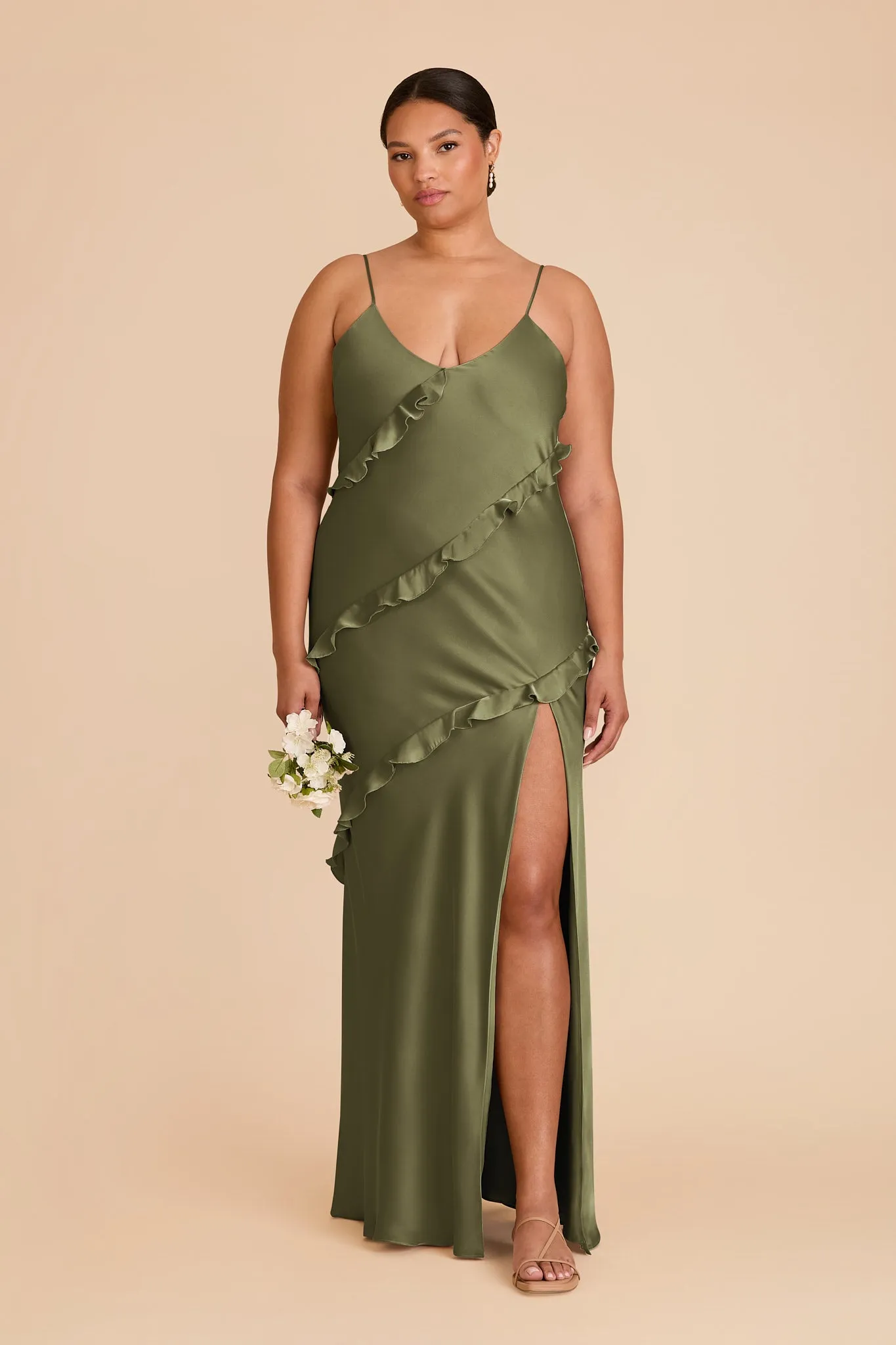 Valentina Matte Satin Dress - Martini sold by Birdy Grey product image thumbnail 2