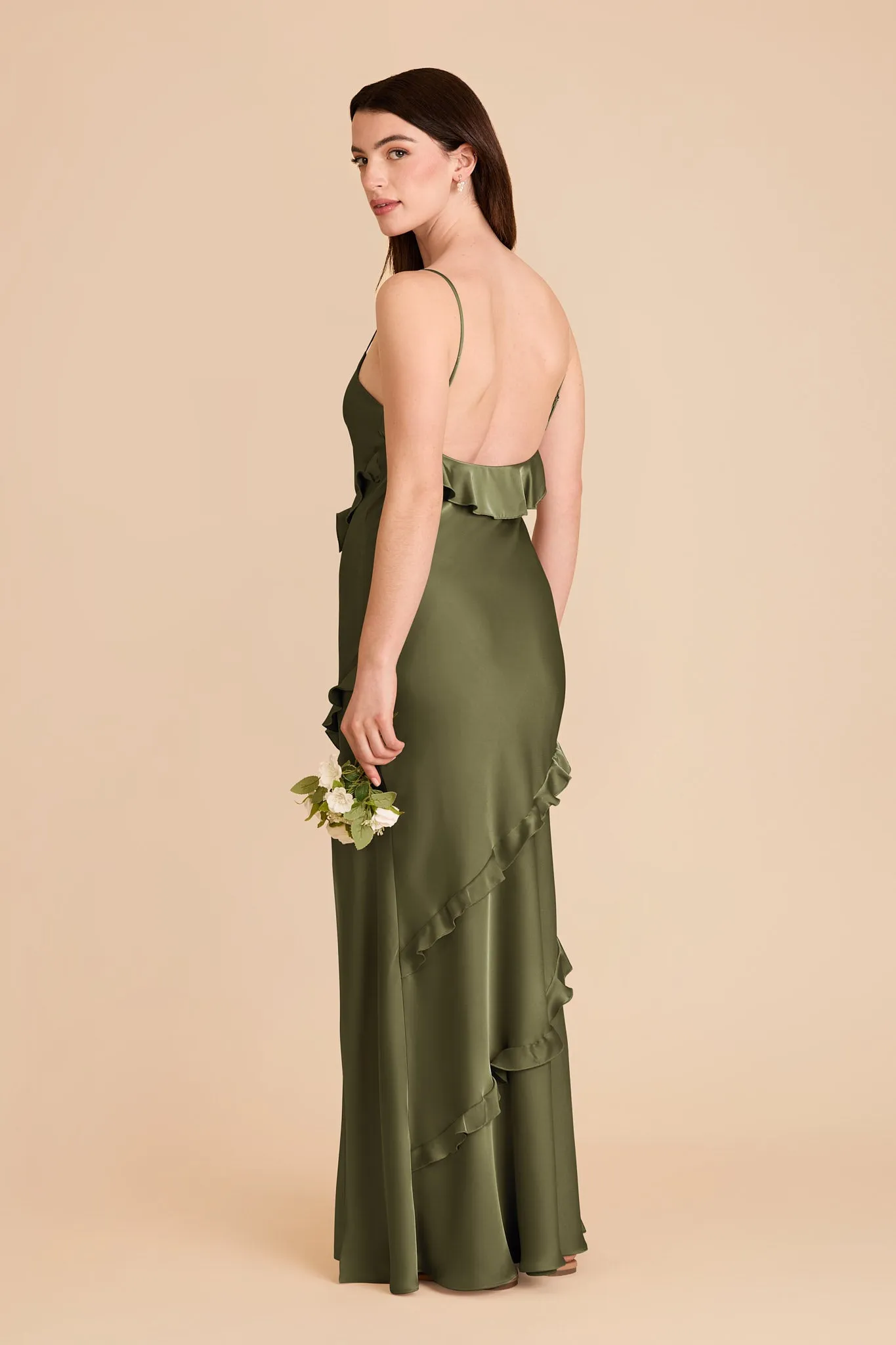 Valentina Matte Satin Dress - Martini sold by Birdy Grey product image thumbnail 4