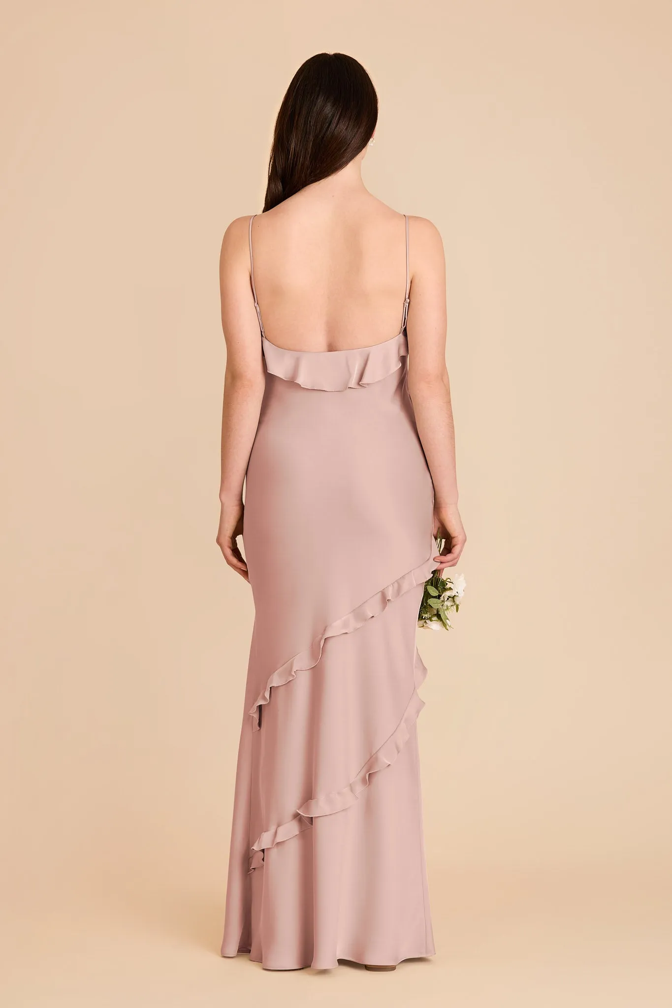 Valentina Matte Satin Dress - English Rose sold by Birdy Grey product image thumbnail 4