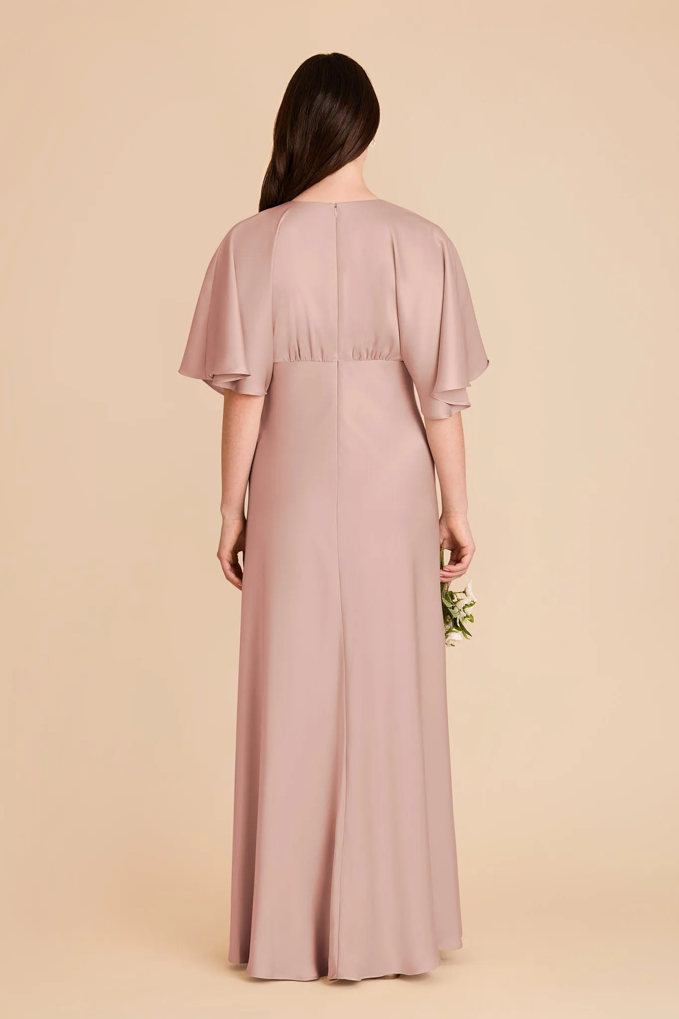 Shyla Matte Satin Dress - English Rose sold by Birdy Grey product image thumbnail 5