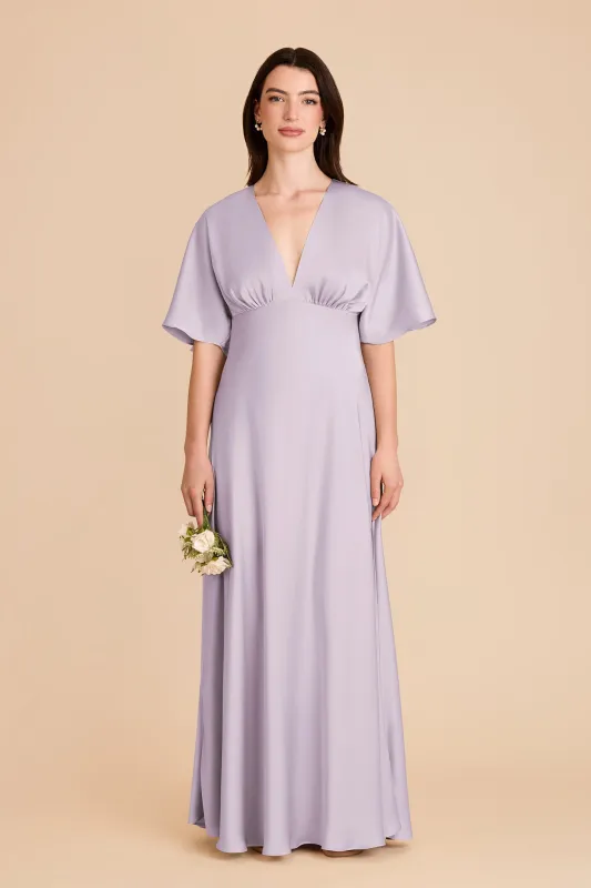 Shyla Matte Satin Dress - Dusty Lilac sold by Birdy Grey