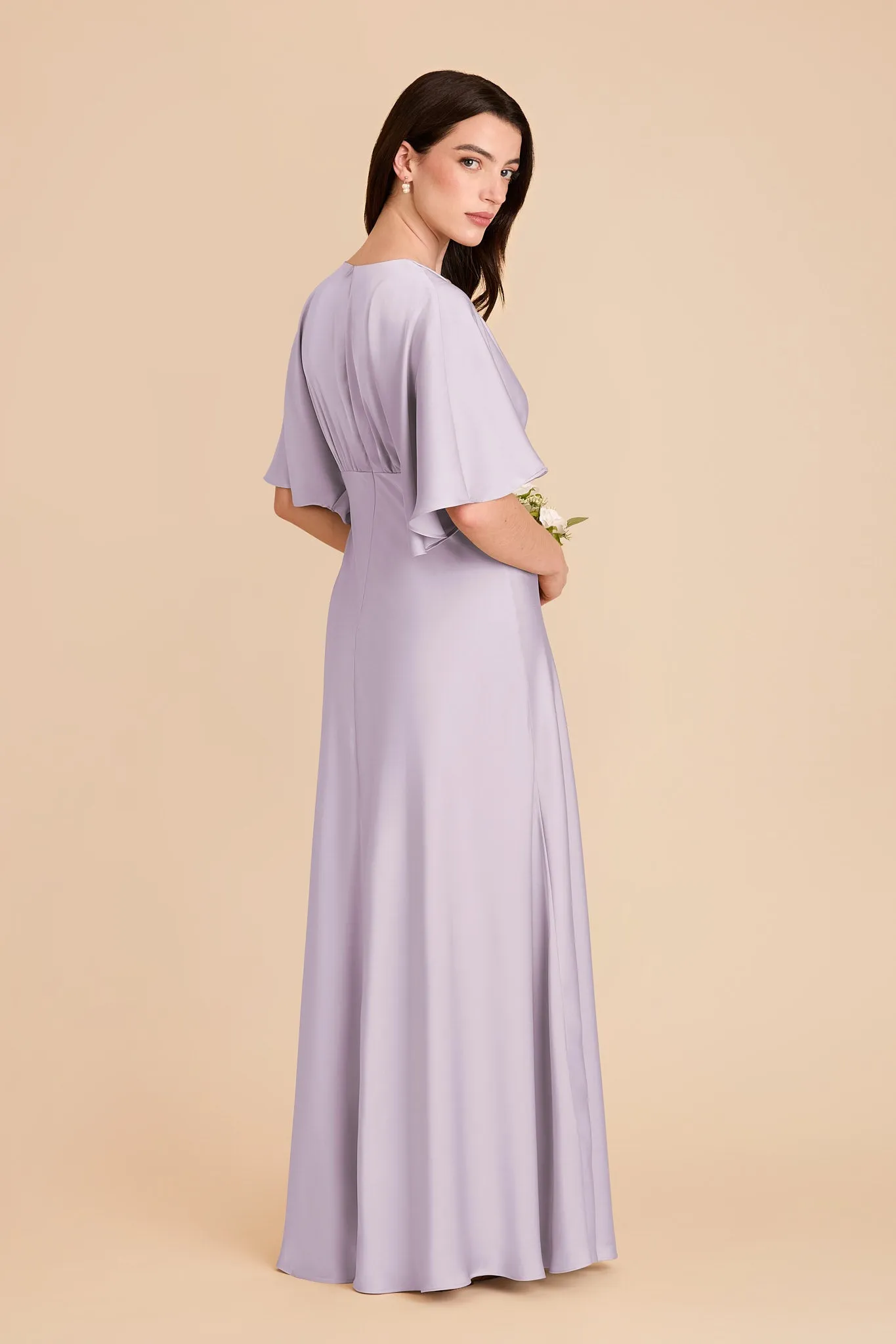 Shyla Matte Satin Dress - Dusty Lilac sold by Birdy Grey product image thumbnail 4