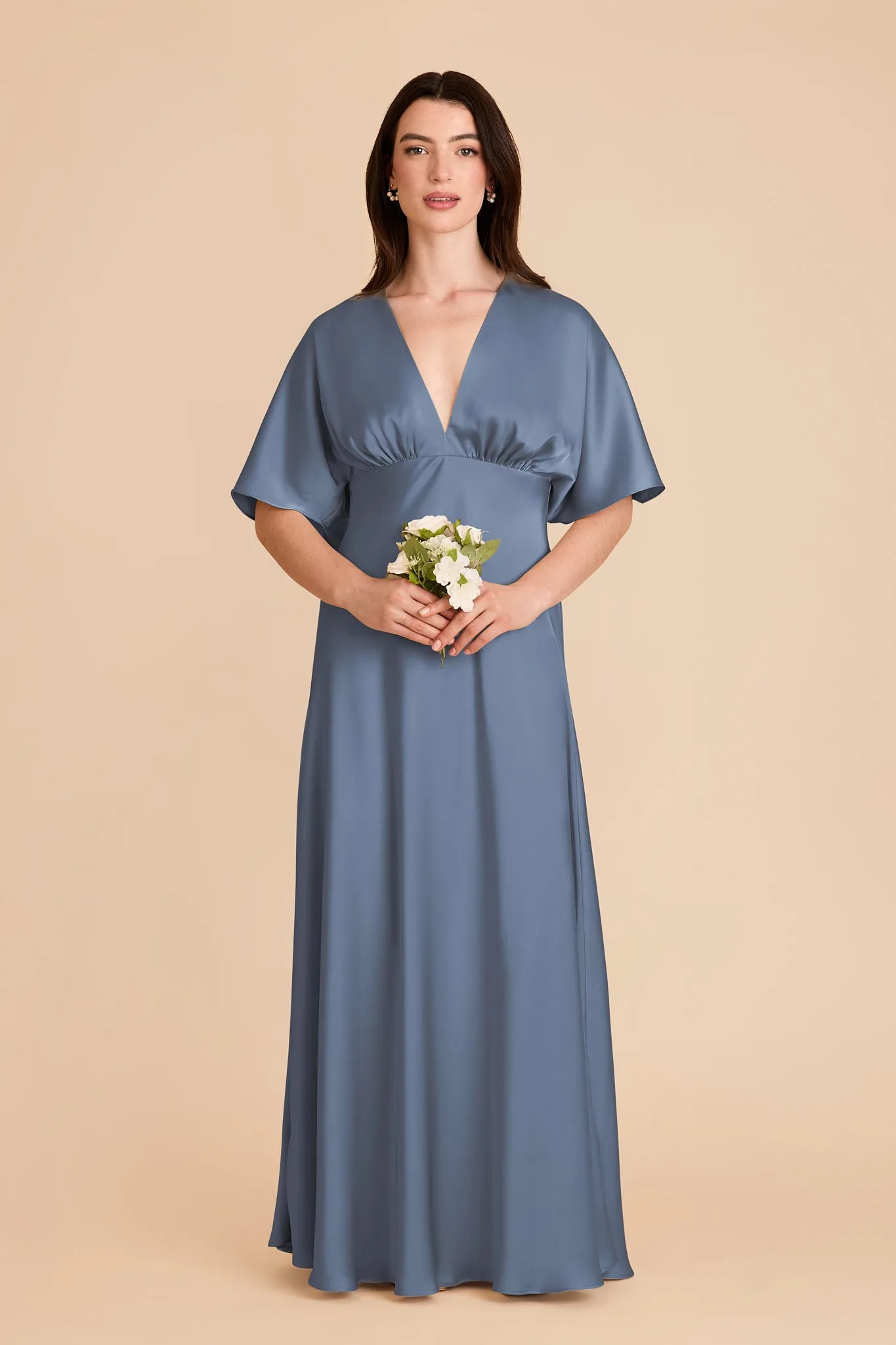 Shyla Matte Satin Dress - French Blue sold by Birdy Grey product image thumbnail 3