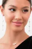 Long Cooper Pearl Drop Earrings - Gold sold by Birdy Grey