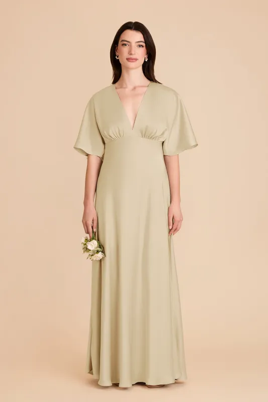 Shyla Matte Satin Dress - Prosecco sold by Birdy Grey