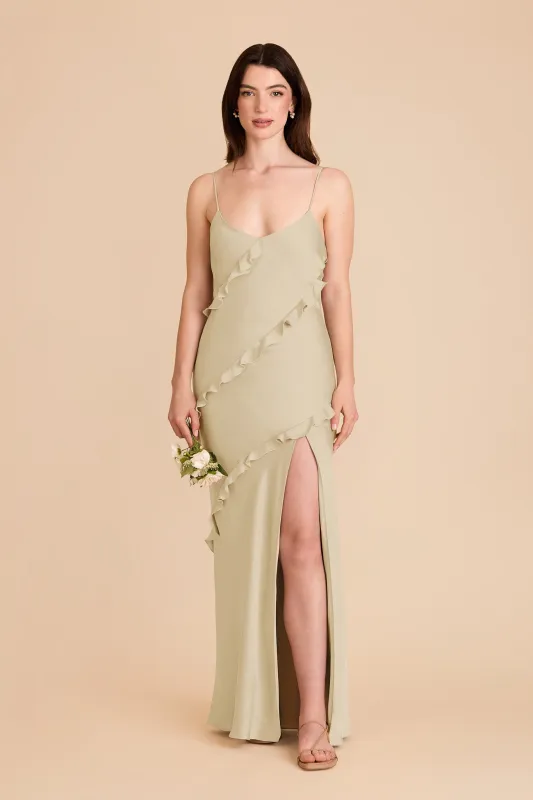 Valentina Matte Satin Dress - Prosecco sold by Birdy Grey