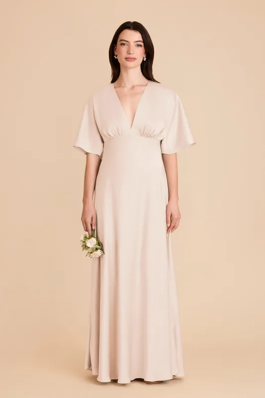 Shyla Matte Satin Dress - Champagne sold by Birdy Grey