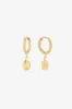 Soleilo Huggie Earrings by Mia Bijoux - Gold sold by Birdy Grey