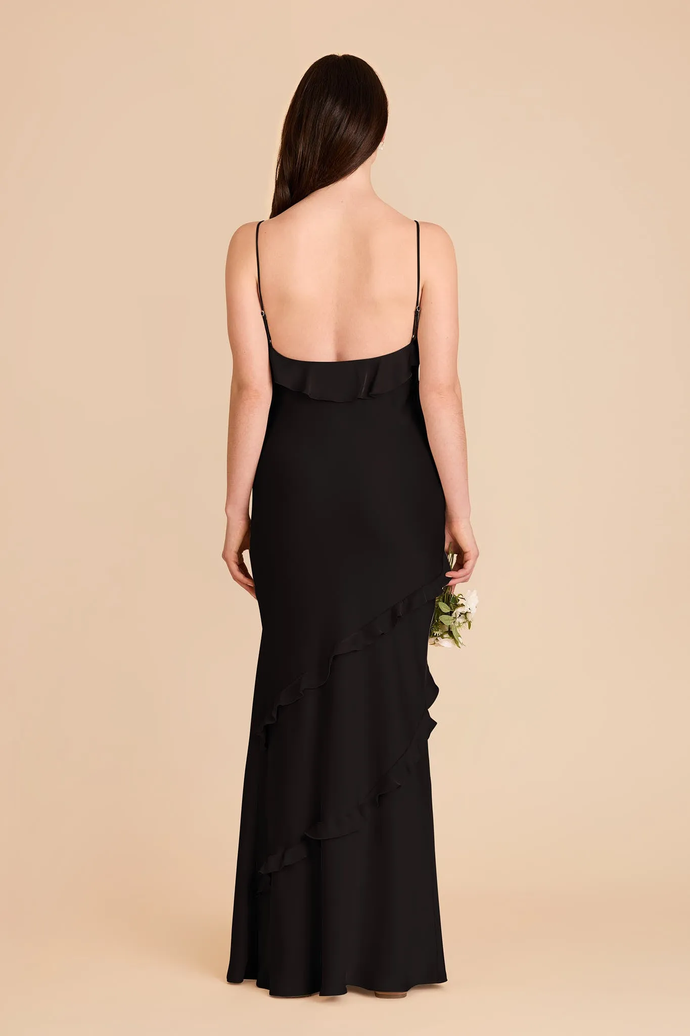 Valentina Matte Satin Dress - Black sold by Birdy Grey product image thumbnail 5