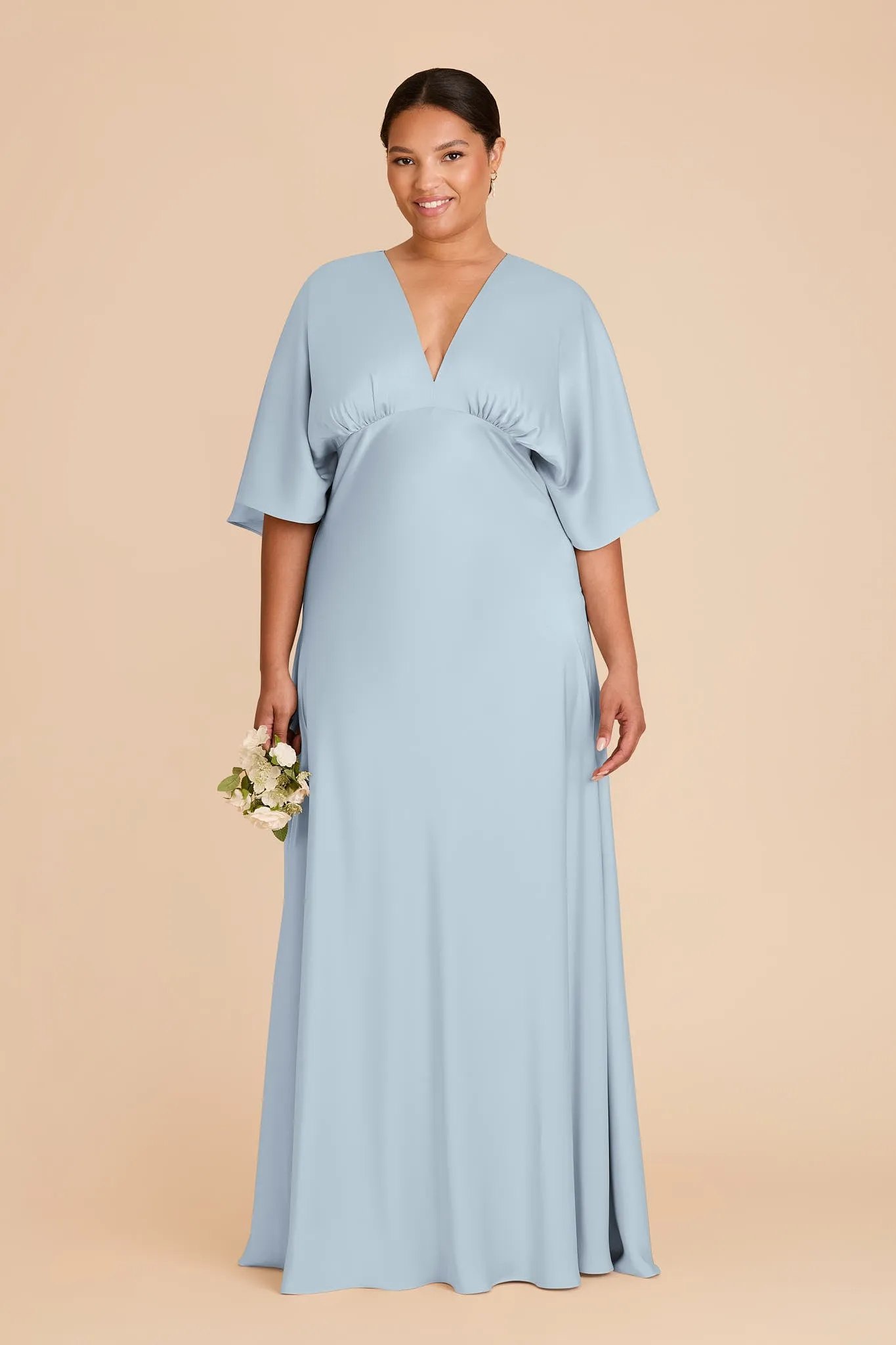 Shyla Matte Satin Dress - Mist Blue sold by Birdy Grey product image thumbnail 2