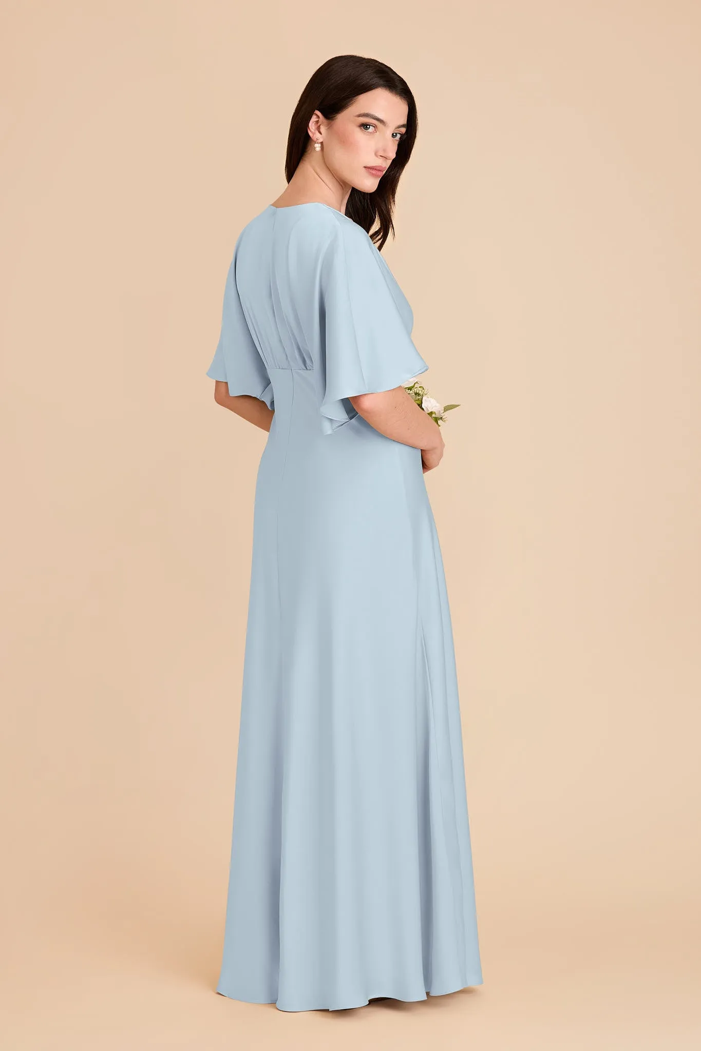 Shyla Matte Satin Dress - Mist Blue sold by Birdy Grey product image thumbnail 4
