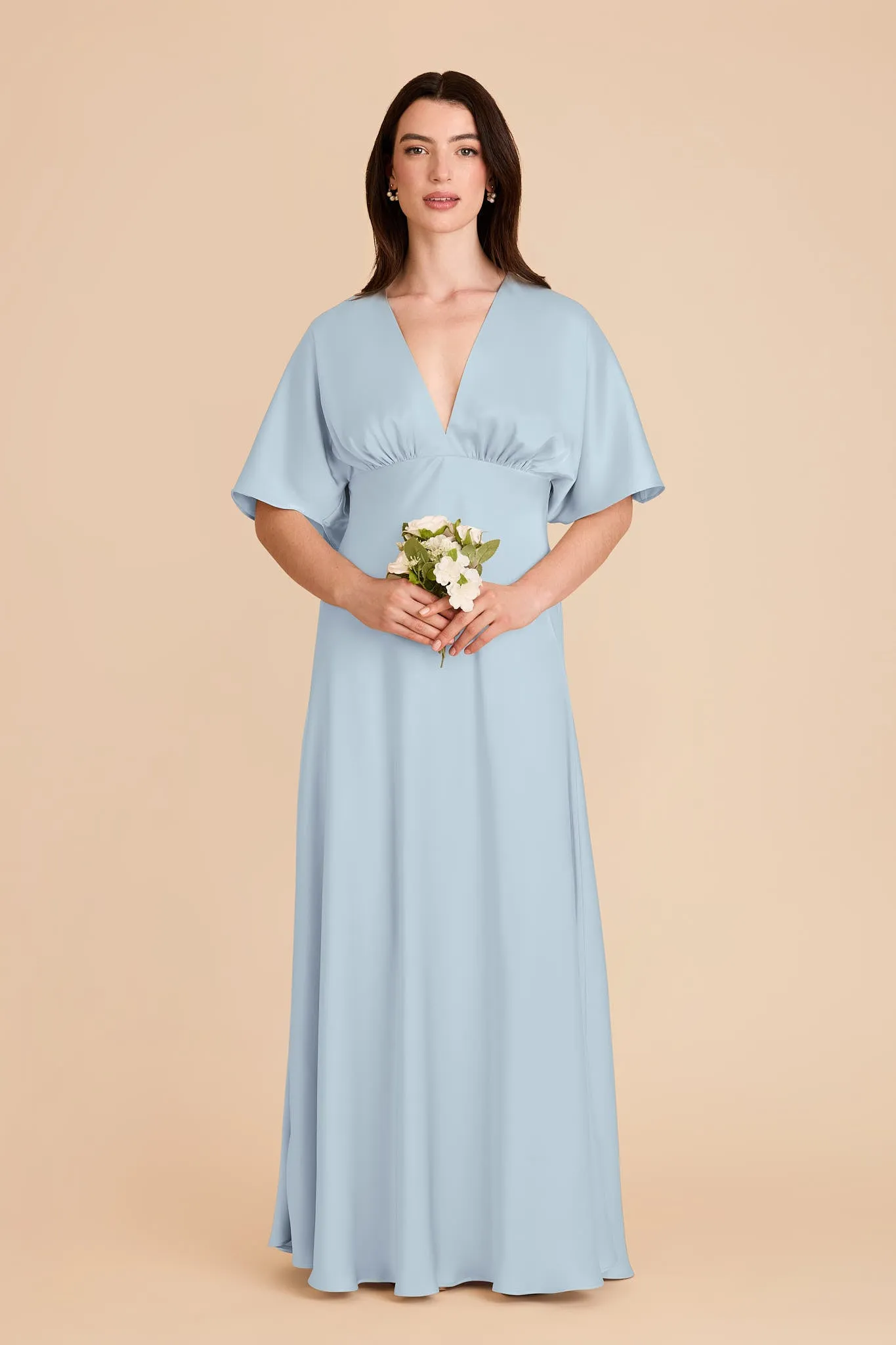 Shyla Matte Satin Dress - Mist Blue sold by Birdy Grey product image thumbnail 3