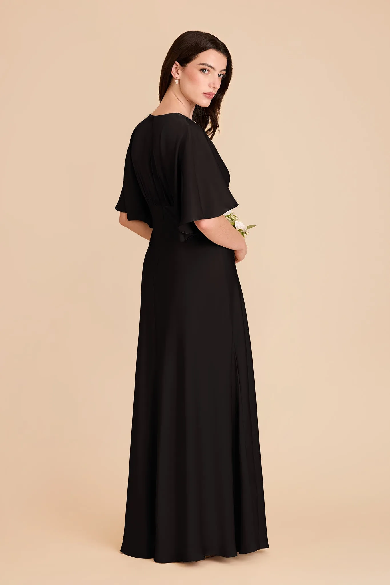 Shyla Matte Satin Dress - Black sold by Birdy Grey product image thumbnail 4