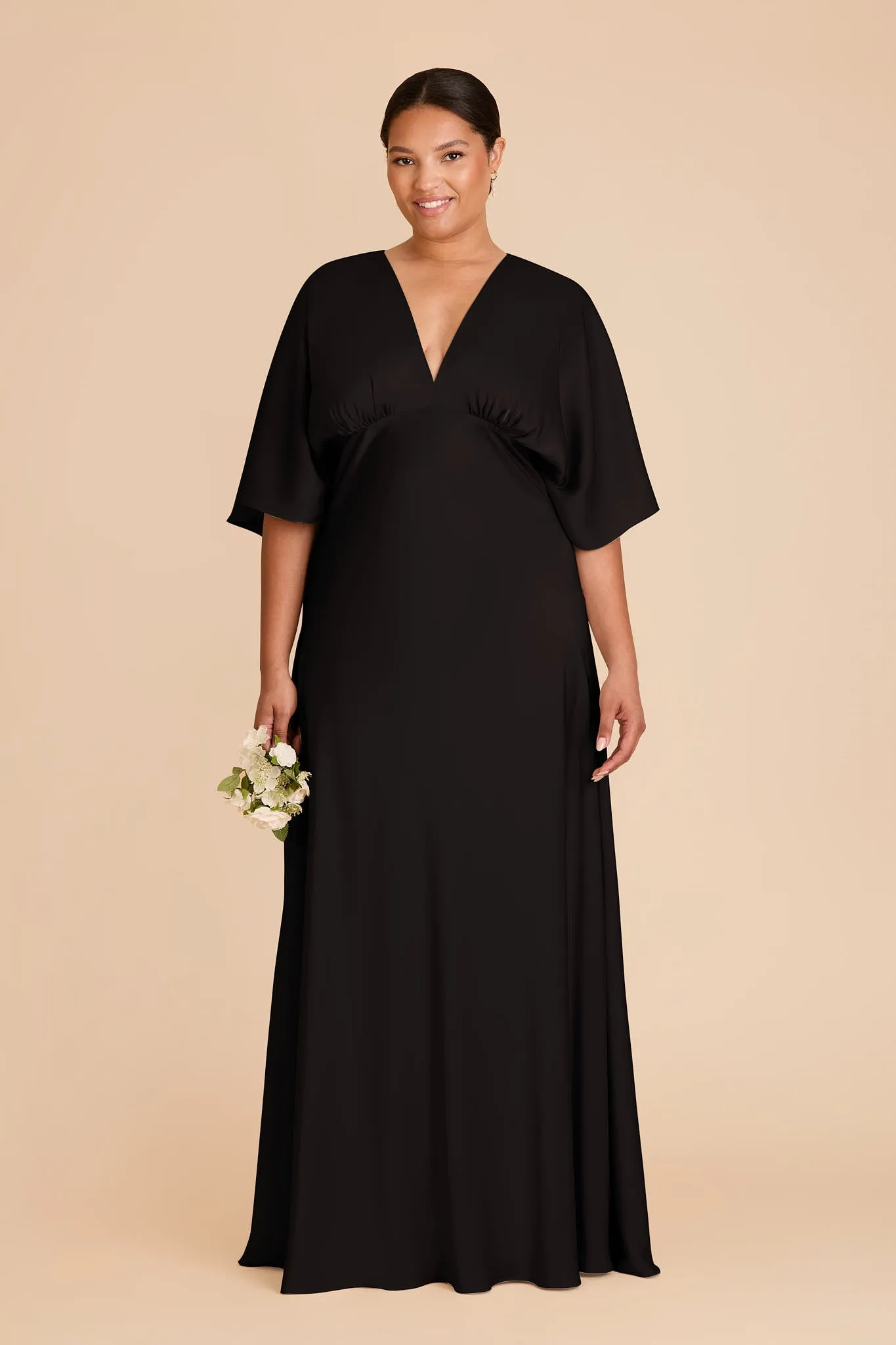 Shyla Matte Satin Dress - Black sold by Birdy Grey product image thumbnail 2