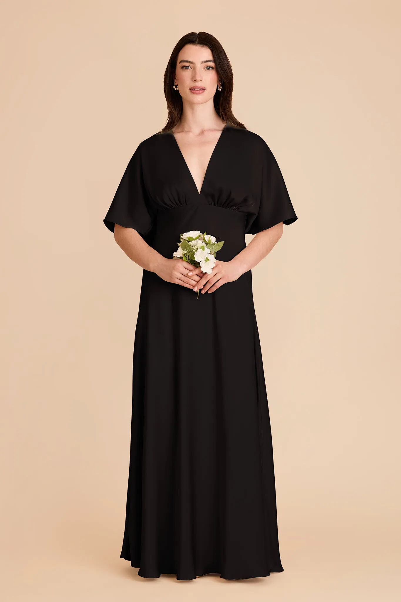 Shyla Matte Satin Dress - Black sold by Birdy Grey product image thumbnail 3