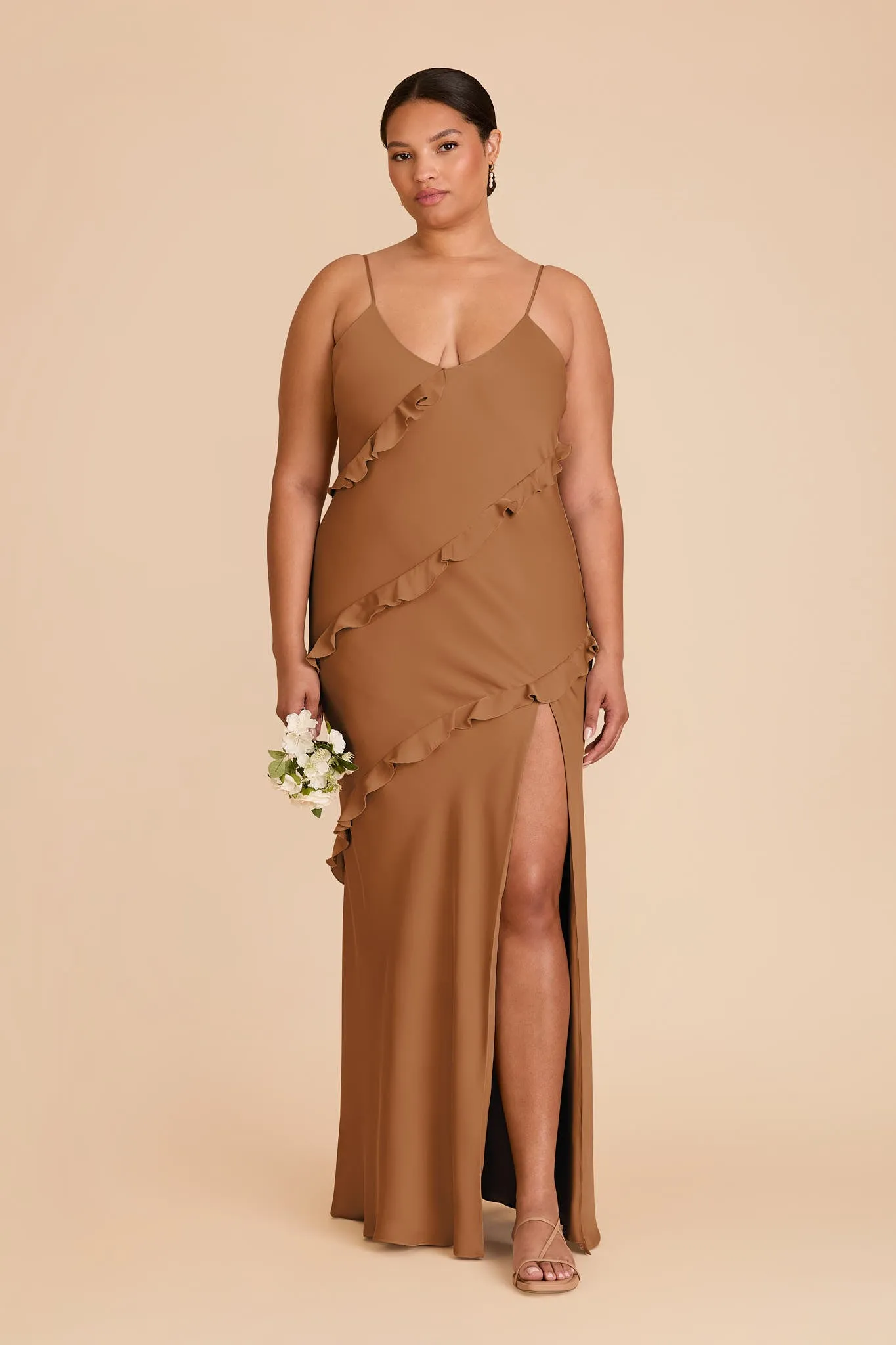 Valentina Matte Satin Dress - Copper sold by Birdy Grey product image thumbnail 2