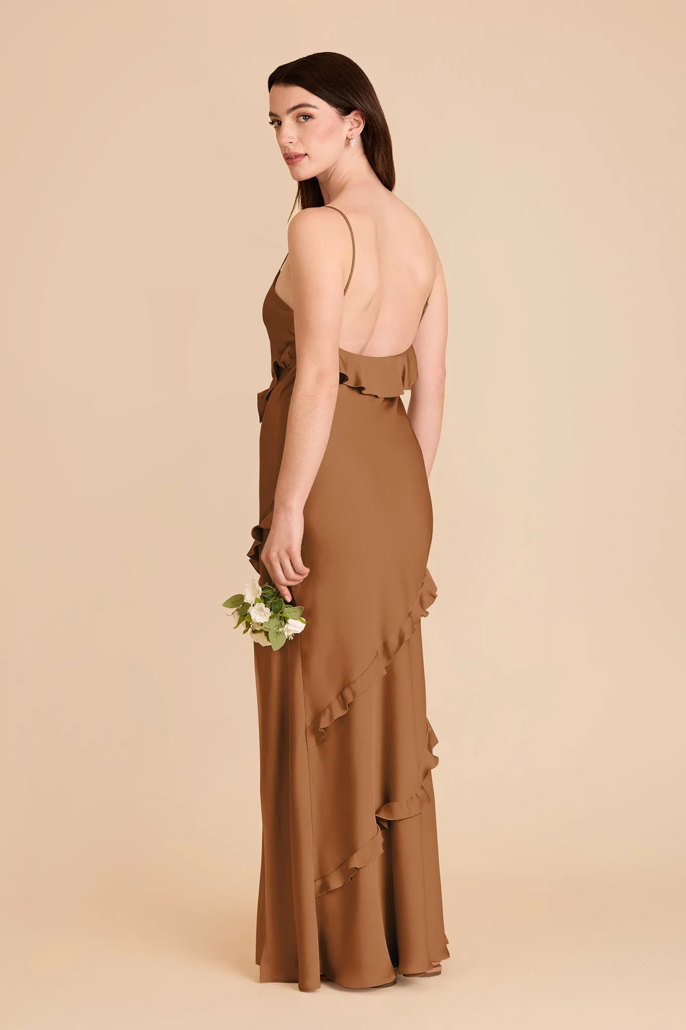 Valentina Matte Satin Dress - Copper sold by Birdy Grey product image thumbnail 4
