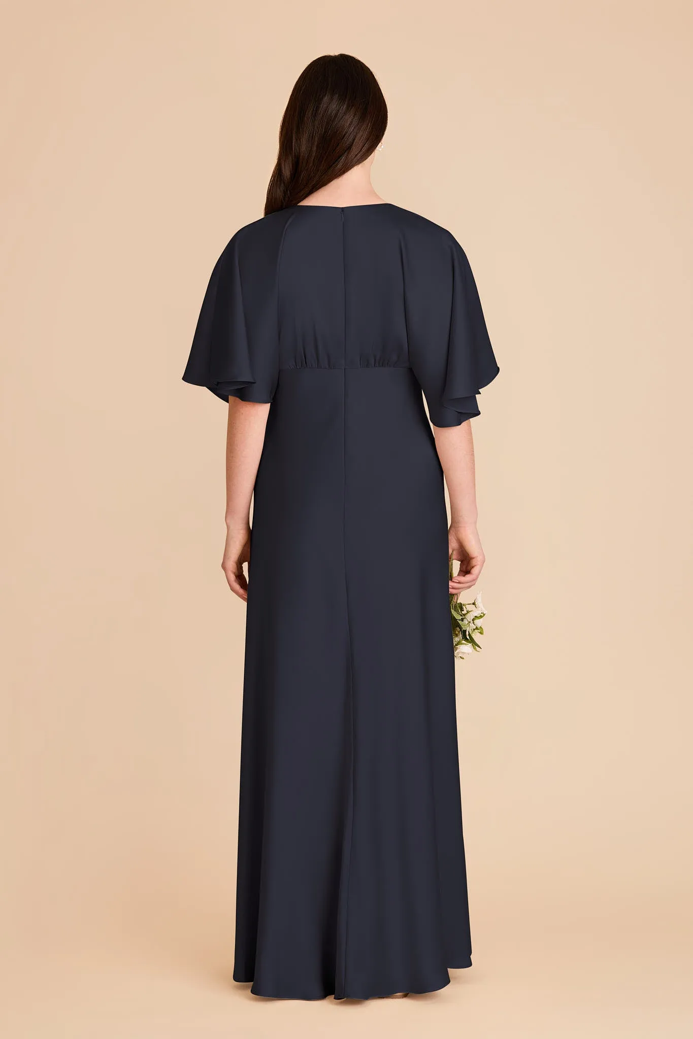 Shyla Matte Satin Dress - Navy sold by Birdy Grey product image thumbnail 4