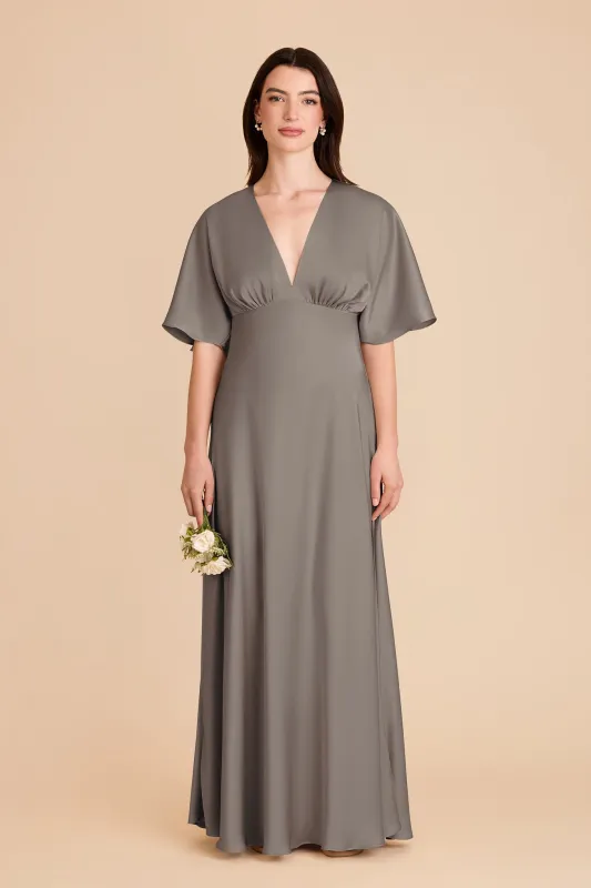 Shyla Matte Satin Dress - Quartz sold by Birdy Grey