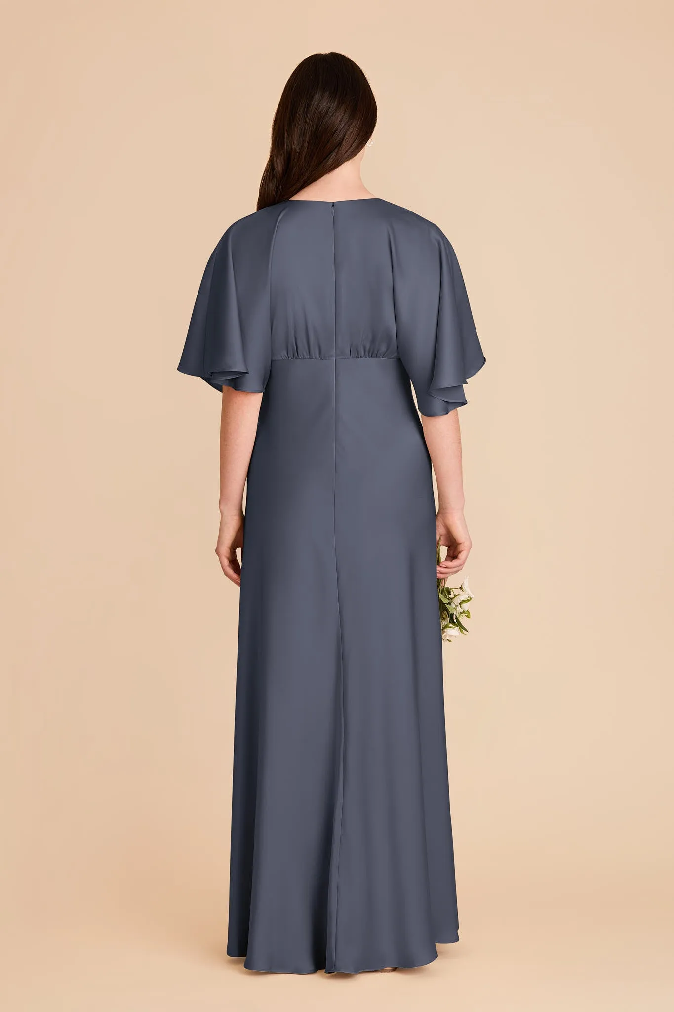 Shyla Matte Satin Dress - Dusk Blue sold by Birdy Grey product image thumbnail 5